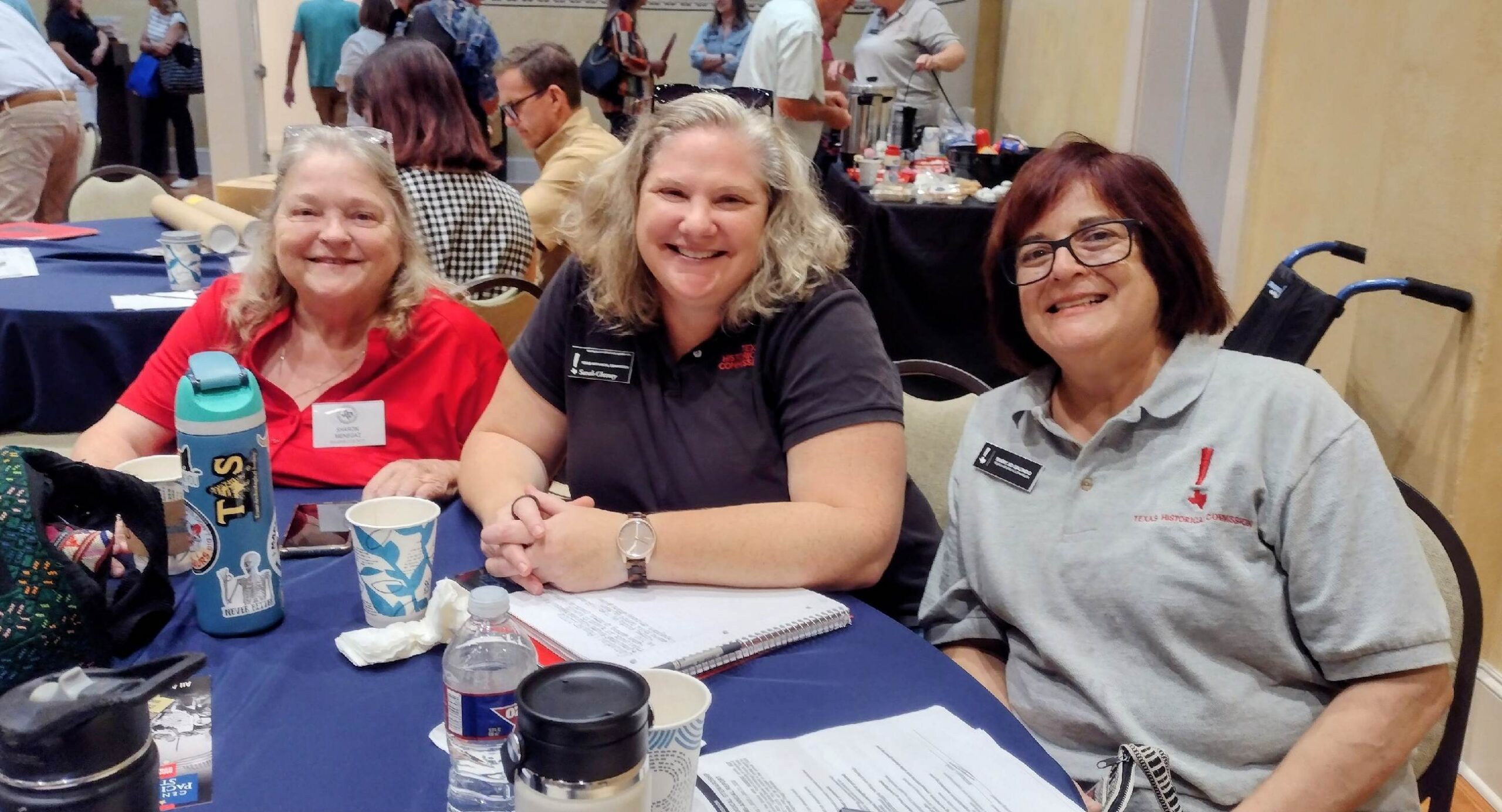 Sharon Menegaz, Sarah Chesney, Mary Jo Galindo, all friends to HCAA