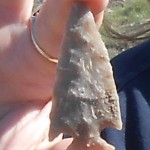 Scallorn arrow point found by Louise Doyen at HCAA-ME-9-Hog Waller Site           3-12-2015  1588